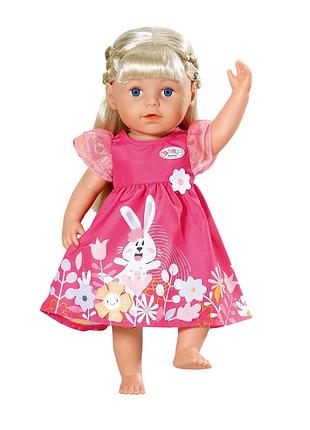Одежда для куклы baby born - платье с цветами 2