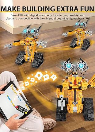 Stem-проекти sillbird robot для дітей віком 8-12 років, робот-конструктор з дистанційним керуванням за допомогою додатку 3