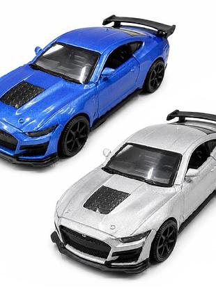 Автомодель – ford mustang shelby gt500 2024 (сірий, синій)