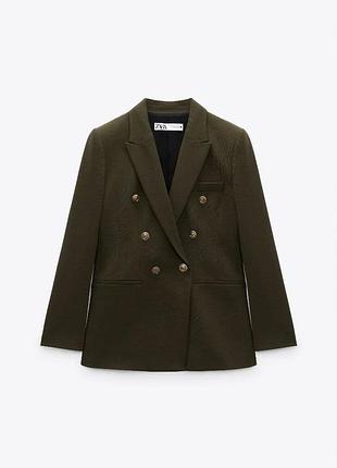 Піджак хакі зелений zara