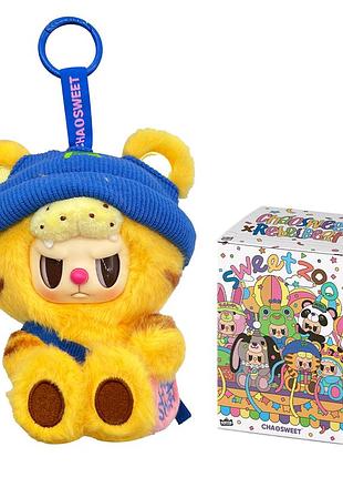 Коллекционная мягкая игрушка с кольцом pop top rebel bear серии sweet zoo - зоомалюки