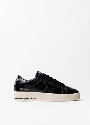 Golden goose ggdb stardan black white