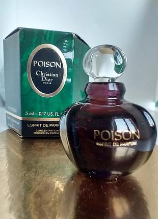 Poison esprit de parfum dior миниатюра 5мл винтаж