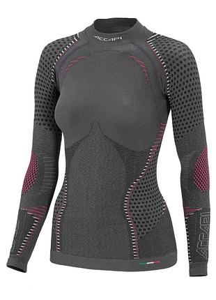 Термофутболка с длинным рукавом женская accapi ergoracing antracite/black