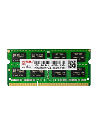 Puskill 8gb ddr3l 1.35v 1600mhz pc3l-12800s оперативна пам'ять 8 гб ддр3л 1600 мгц для ноутбука