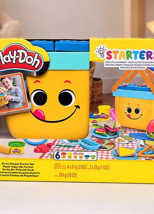 Набір для ліплення hasbro play-doh picnic shapes starter форми для пікніка! (f6916)
