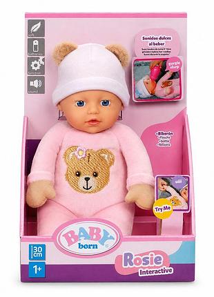 Інтерактивна лялька baby born – розі (30 см)