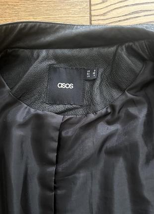 Шкіряна куртка asos 3