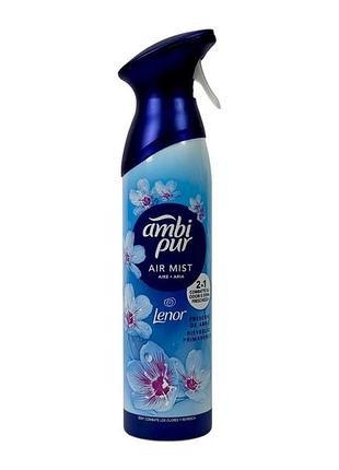 Освіжувач повітря ambi pur квітковий весняний e air mist lenor frescor di primavera, 185 мл