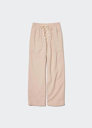 Штани uniqlo linen blend easy pants розмір s