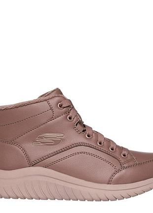 Ботинки женские skechers утепленные из memory foam бежевые 37 (24 см)