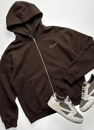 Кофта nike мужская, мужское худи на молнии, зипка найк с капюшоном s
