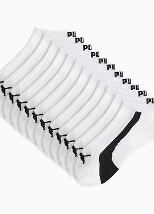Женские спортивные носки puma 35-38р белые 6 пар