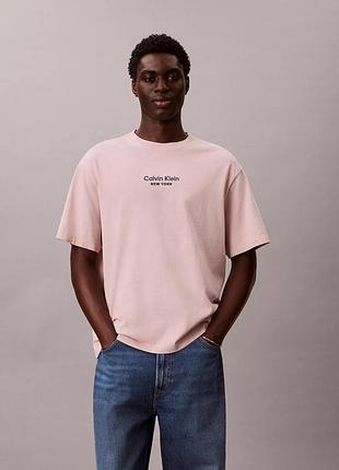 Футболка мужская calvin klein с вышитым логотипом