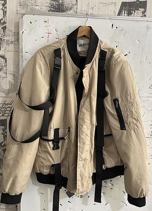 Бомбер weiv бежевий (xl/oversize)