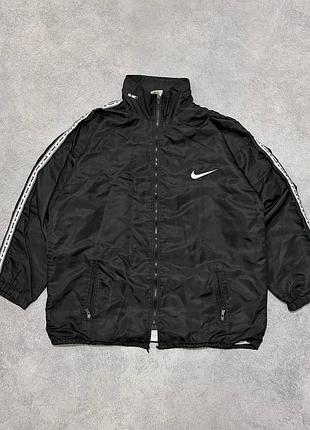 Вітровка nike air jordan vintage 90s куртка вітрозахисна чорна з капюшоном