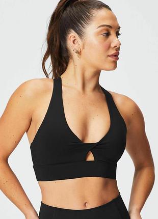 Чорний спортивний топ fabletics 2