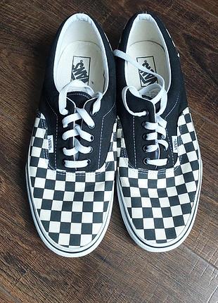 Кеды в шахматном принте vans
