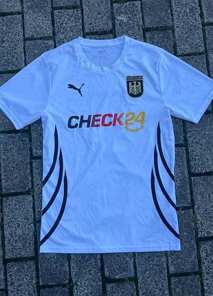 Футбольна футболка puma deutschland check24 оригінал біла мерч