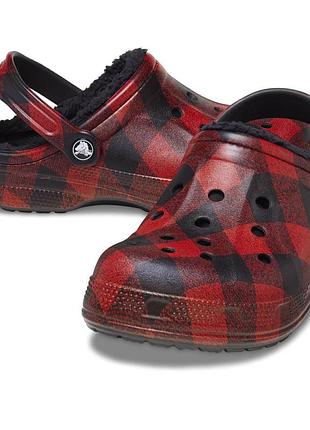 Женские утепленные клоги crocs сабо с мехом 36-37 (m4/w6 us) 23 см