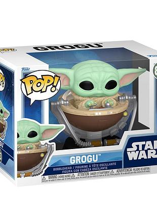 Ігрова фігурка funko pop! серії мандалорець - ґроґу у колясці