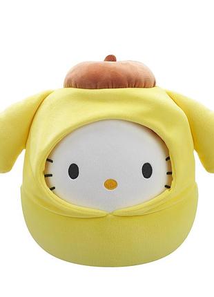 М'яка іграшка squishmallows - хелоу кітті в образі помпомпурін (20 cm)