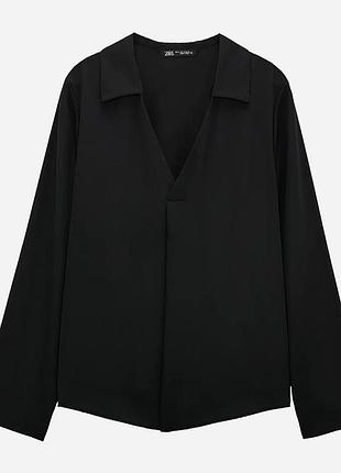Базова блуза чорна zara