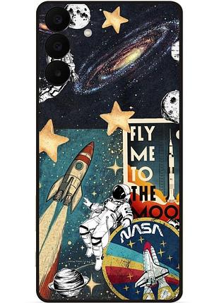 Силіконовий чохол бампер для samsung a27 з малюнком галактика nasa
