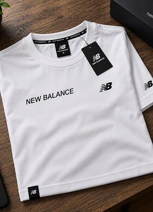 Футболка мужская new balance белого цвета