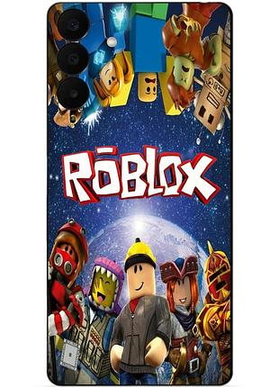 Силиконовый бампер чехол для samsung a27 с рисунком роблокс roblox