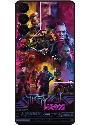 Силиконовый чехол для samsung a27 с картинкой cyberpunk