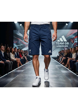 Колекційні шорти карго adidas team gb / олімпійська збірна london 2012 (розмір м-l, w32)