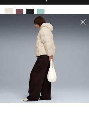 Пуховик hooded down puffer jacket women 3