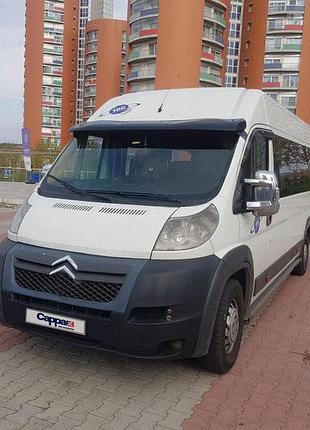 Козырек на лобовое стекло (черный глянец, 5мм) для opel movano 2021- гг