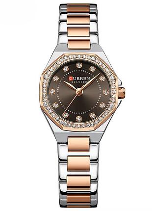 Curren 9100 silver-rose gold-brown