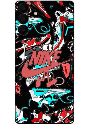 Чехол силиконовый бампер для samsung a27 с рисунком найк nike