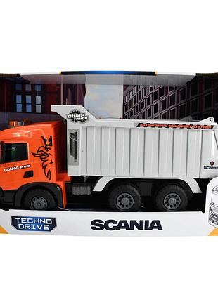 Автомодель серии super big truck – самосвал scania (свет, звук)