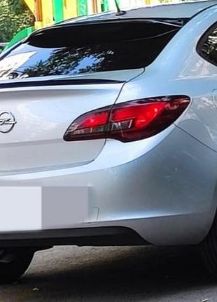 Спойлер lip sedan (sunplex, черный) (115см x 5,5см) для opel astra j 2009-2015 гг