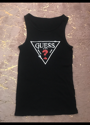 Майка в рубчик guess