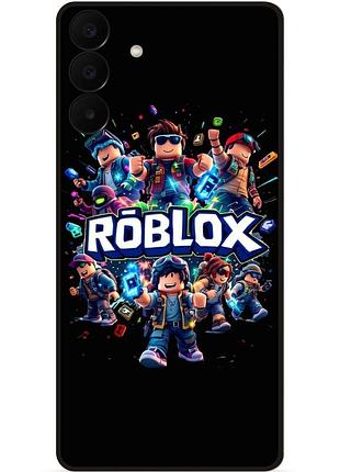 Силиконовый чехол бампер для samsung a27 с рисунком roblox роблокс