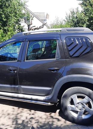 Накладки на задние окна eurocap (2 шт, abs) для renault duster 2008–2017 гг
