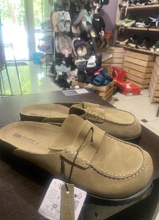 Клогі pull&bear шкіра
