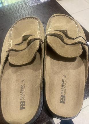 Клогі pull&bear шкіра 2