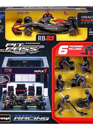 Игровой набор – pit pass oracle red bull racing rb21 (2025) (1:43)