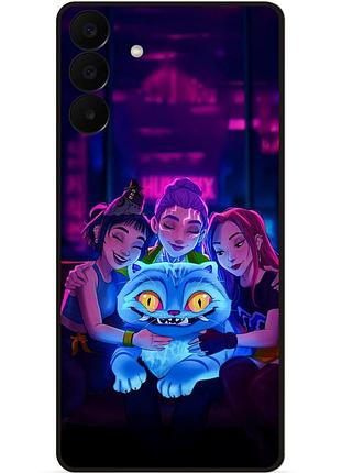 Силиконовый чехол бампер для samsung a27 с рисунком demon hunters k-pop