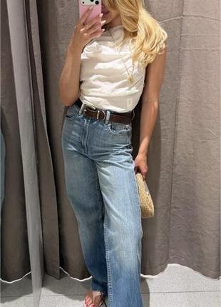 Джинси zara wide leg. джинсы zara 5575/131/400