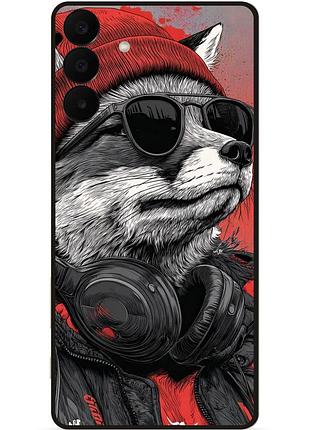 Силіконовий чохол бампер для samsung a27 з малюнком енот