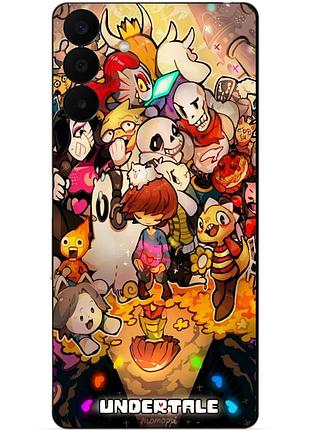 Силиконовый бампер чехол для samsung a27 с рисунком андертейл undertale