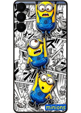 Силиконовый бампер чехол для samsung a27 с рисунком миньон minions