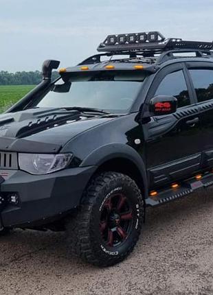 Молдинги дверей (4 шт, abs) для mitsubishi l200 2006-2015 гг